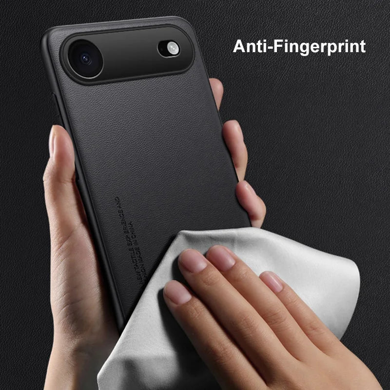 Luxury PU Leather Matte Case for iPhone 17 Air