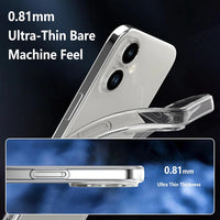 Crystal Clear Lens Protection Case for iPhone 16 Plus
