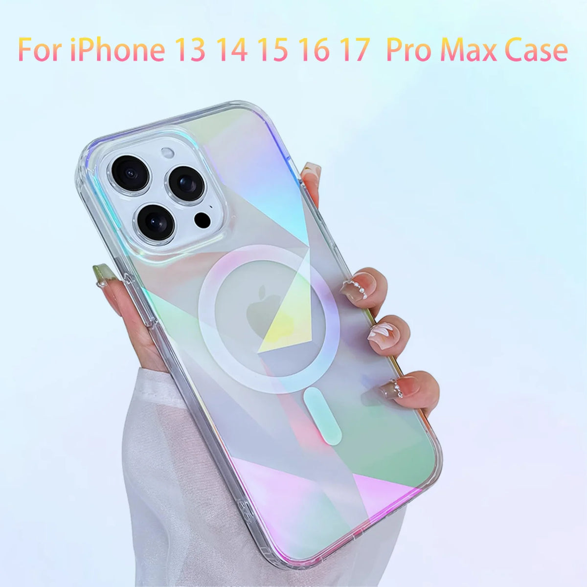 Sparkly Iridescent MagSafe Case for iPhone 16 Pro & iPhone 16 Pro Max