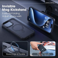 Ultra Slim Magnetic Ring Stand Matte Case for iPhone 15 Pro & iPhone 15 Pro Max