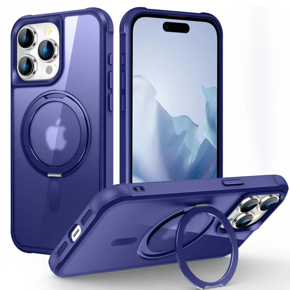 360° Rotatable Magnetic Ring Case for iPhone 16 Pro & iPhone 16 Pro Max