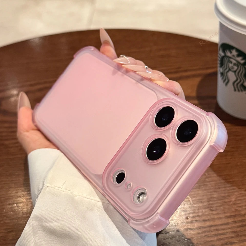 Cute Matte Clear Shockproof Case for iPhone 17 & 17 Pro Max