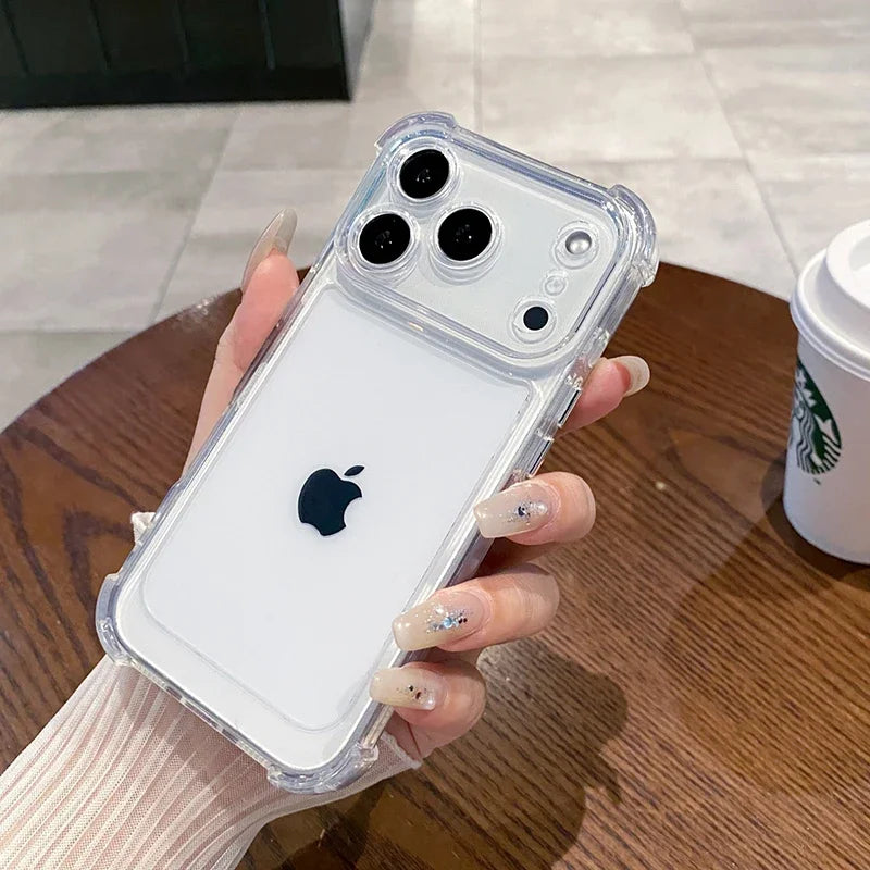 Luxury Clear Shockproof Case for iPhone 17 & 17 Pro Max