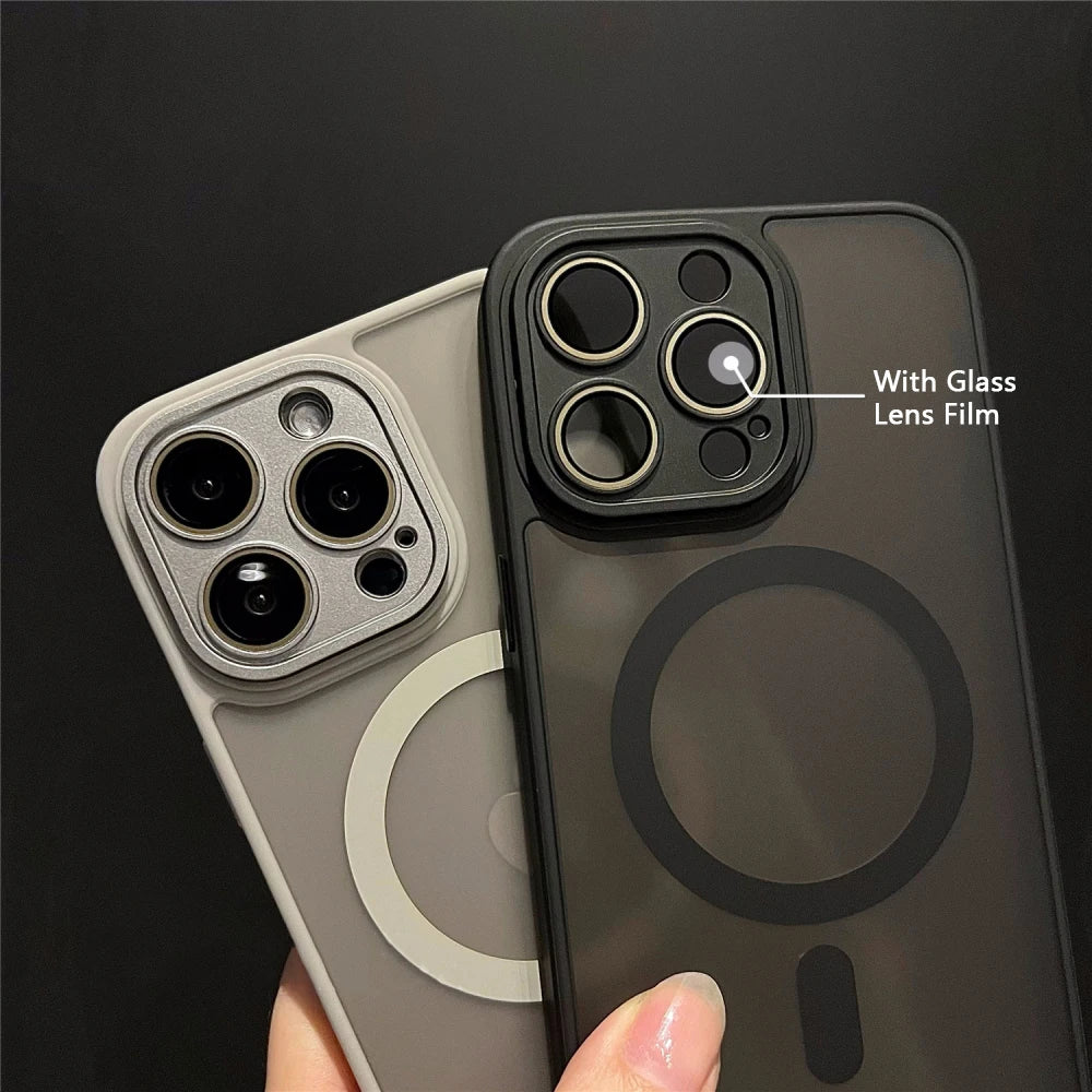 Luxury Matte Armor MagSafe Case for iPhone 16 Pro & iPhone 16 Pro Max