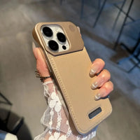 Business Aromatherapy Leather Case for iPhone 17
