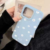 Cute Daisy Flower Silicone Case for iPhone 17