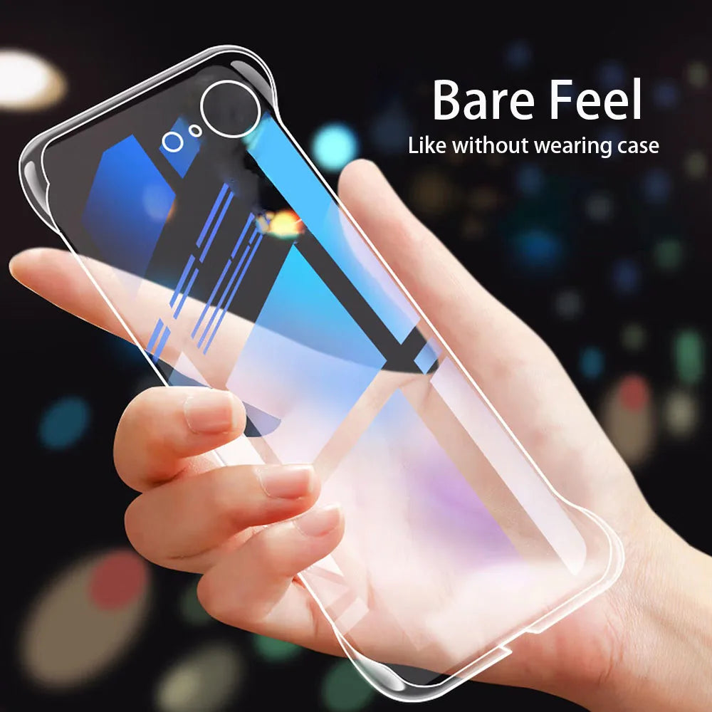 Frameless Slim Clear Hard Back Case for iPhone 16e