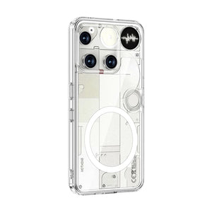 Nothing Phone (3) Magnetic Clear Matte Case – Transparent TPU + PC Anti-Fingerprint Protective Cover image 1