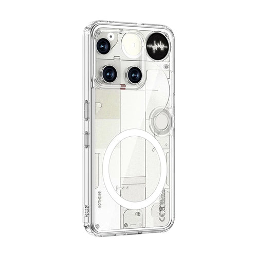 Nothing Phone (3) Magnetic Clear Matte Case – Transparent TPU + PC Anti-Fingerprint Protective Cover