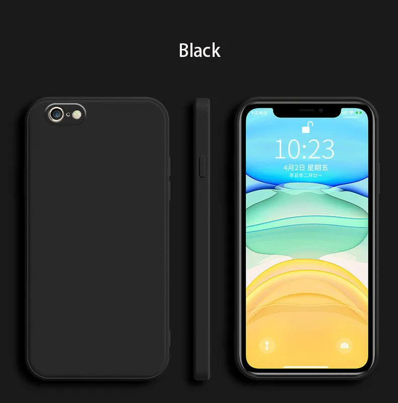 Luxury Matte Silicone Case with Camera Protection for iPhone 16e