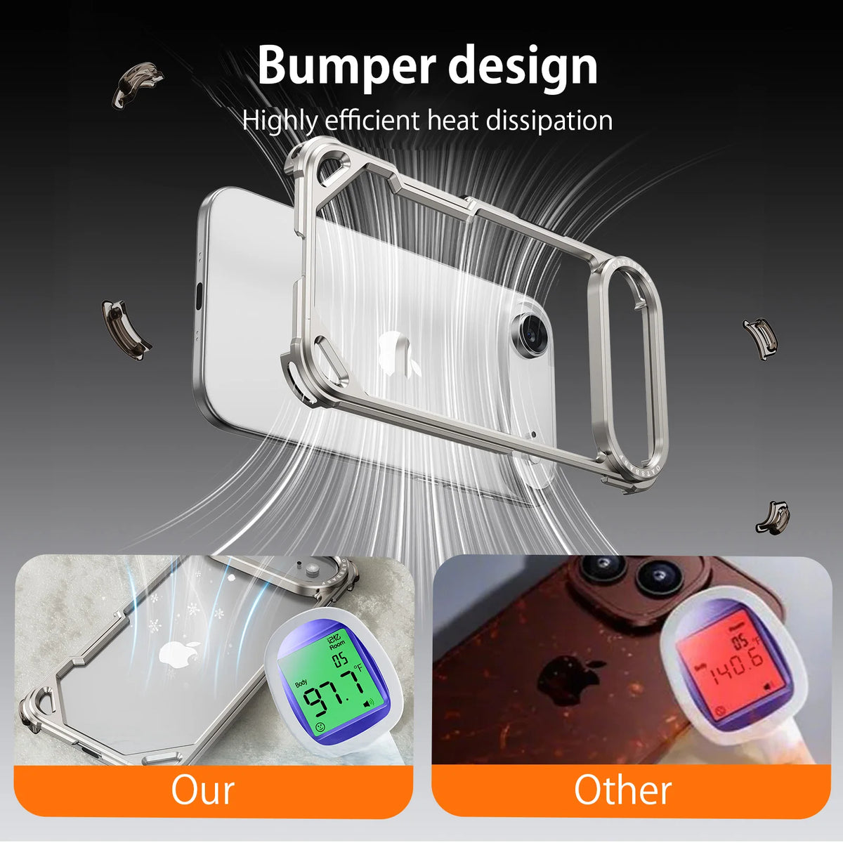 MagSafe Aluminum Frameless Case for iPhone 17 Air
