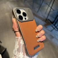 Business Aromatherapy Leather Case for iPhone 17