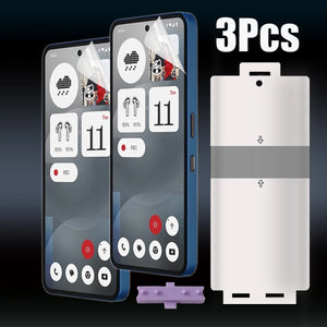 3PCS TPU Hydrogel Screen Protector for Nothing Phone 3A Pro, 3A Pro, 3A, 2 & 2A | Full Cover Protective Film image 1