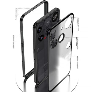 Nothing Phone (3) Shockproof Metal Bumper Case – Aluminum Alloy Matte Protective Frame Cover image 2