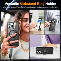 360° Rotatable Magnetic Ring Case for iPhone 16 Pro & iPhone 16 Pro Max