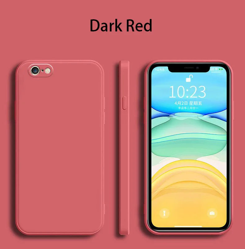 Luxury Matte Silicone Case with Camera Protection for iPhone 16e