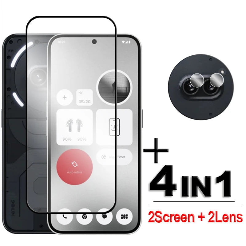 Nothing Phone 2a Tempered Glass Screen Protector 2.5D Full Cover HD Clear Protective Film