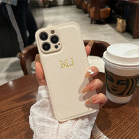 Personalized Custom Name Leather Case for iPhone 15 Pro & iPhone 15 Pro Max