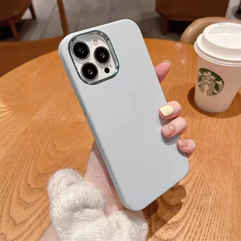Luxury Matte Leather Case for iPhone 17