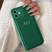 Personalized Custom Name Leather Case for iPhone 15 Pro & iPhone 15 Pro Max