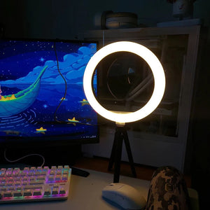 26cm LED Ring Light with Tripod Stand – Video Shooting & Selfie Light image 2