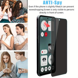 2-Pack Privacy Tempered Glass Screen Protector for Nothing Phone 1, 2 & 2a Anti-Spy Fingerprint Resistant image 6