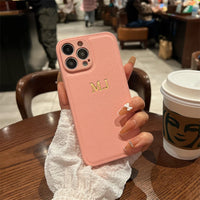 Personalized Custom Name Leather Case for iPhone 15 Pro & iPhone 15 Pro Max