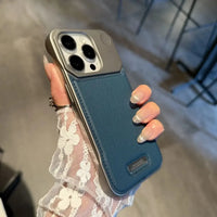 Business Aromatherapy Leather Case for iPhone 17