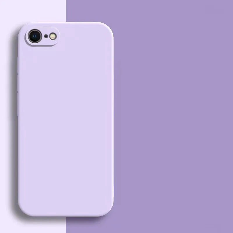 Luxury Matte Silicone Case with Camera Protection for iPhone 16e