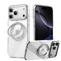 Magnetic 360° Rotating Stand Crystal Clear Case for iPhone 17