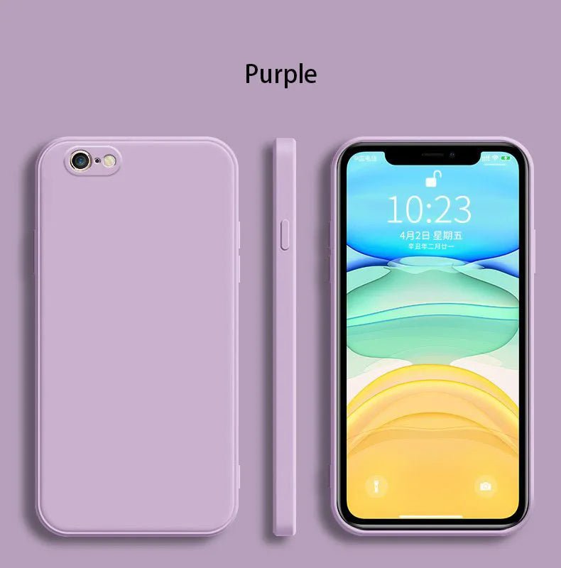 Luxury Matte Silicone Case with Camera Protection for iPhone 16e