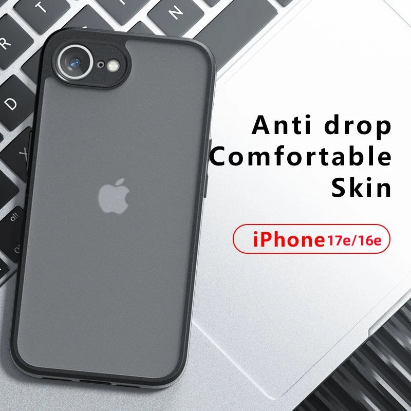 Matte Transparent Shockproof Case for iPhone 16e