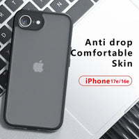 Matte Transparent Shockproof Case for iPhone 16e
