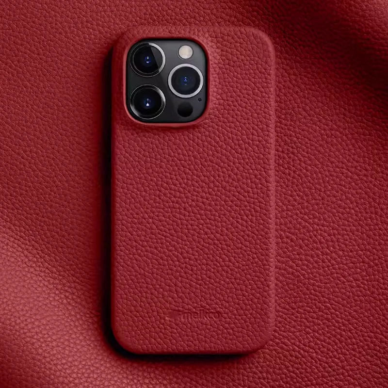 Melkco Luxury Genuine Leather Business Case for iPhone 15 Pro & iPhone 15 Pro Max