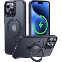 Magnetic Ring Kickstand Matte Case for iPhone 15 Pro & iPhone 15 Pro Max