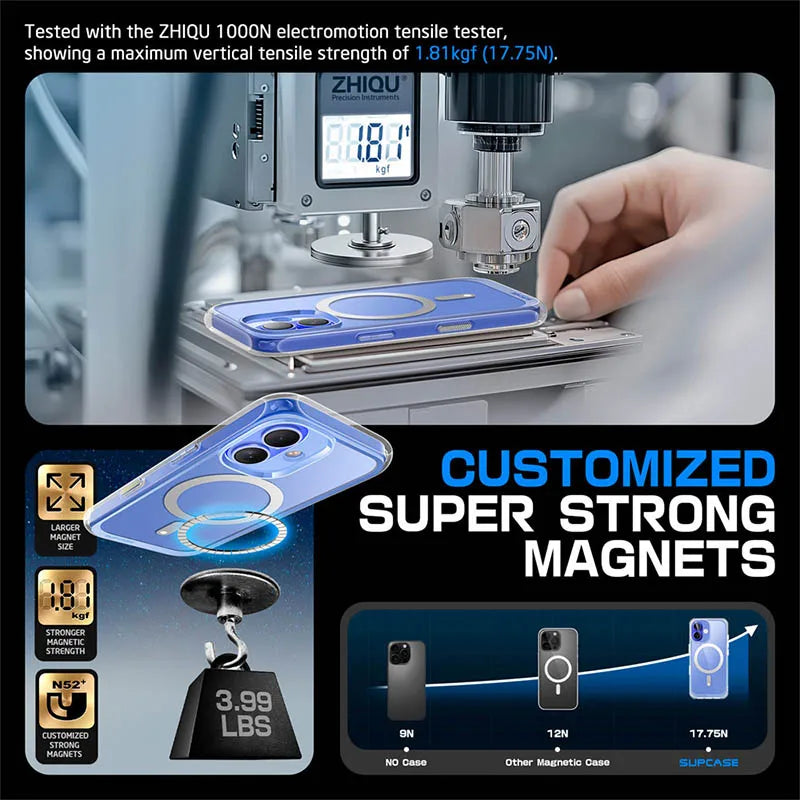 SUPCASE UB Mag Slim Clear Shockproof Magnetic Case for iPhone 16 Plus