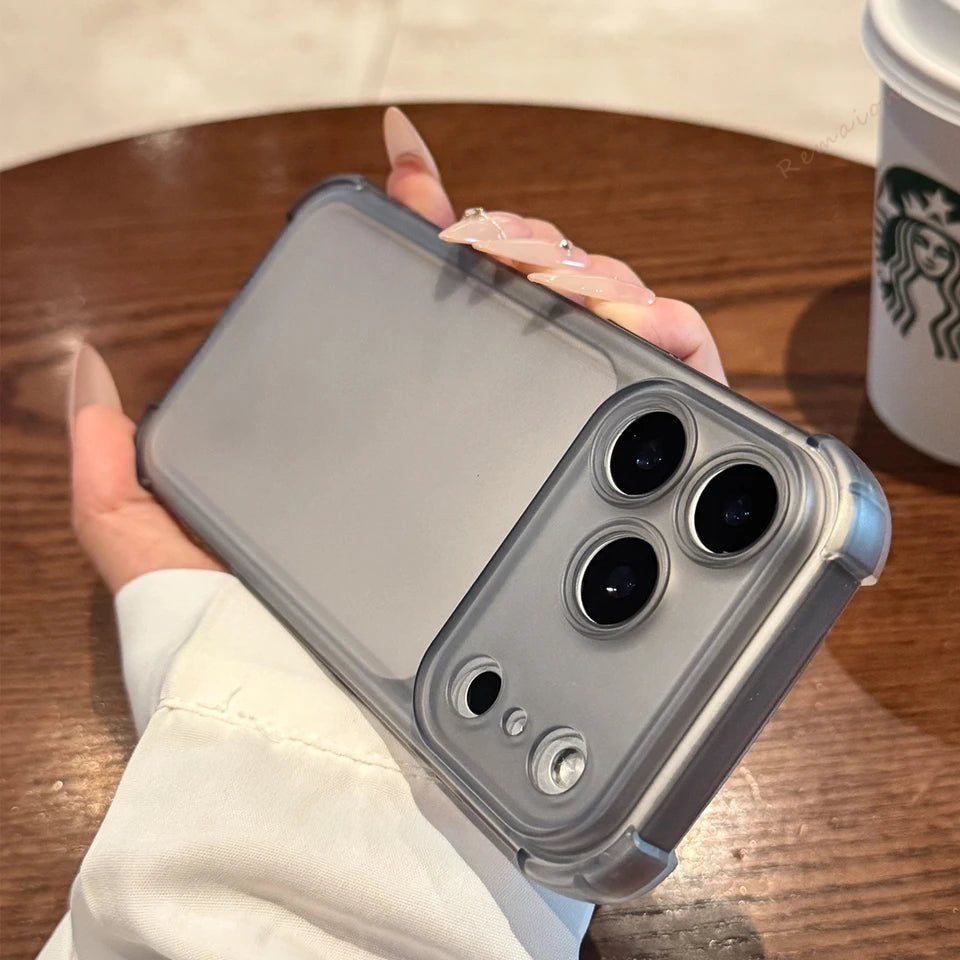 Cute Matte Clear Shockproof Case for iPhone 17 & 17 Pro Max