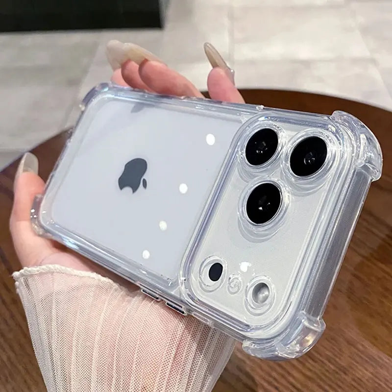 Luxury Clear Shockproof Case for iPhone 17 & 17 Pro Max