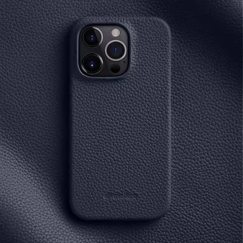 Melkco Luxury Genuine Leather Business Case for iPhone 15 Pro & iPhone 15 Pro Max