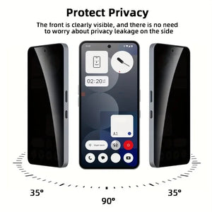 2-Pack Privacy Tempered Glass Screen Protector for Nothing Phone 1, 2, 2a, 2a Plus & 3a Pro Anti-Spy 9H image 2