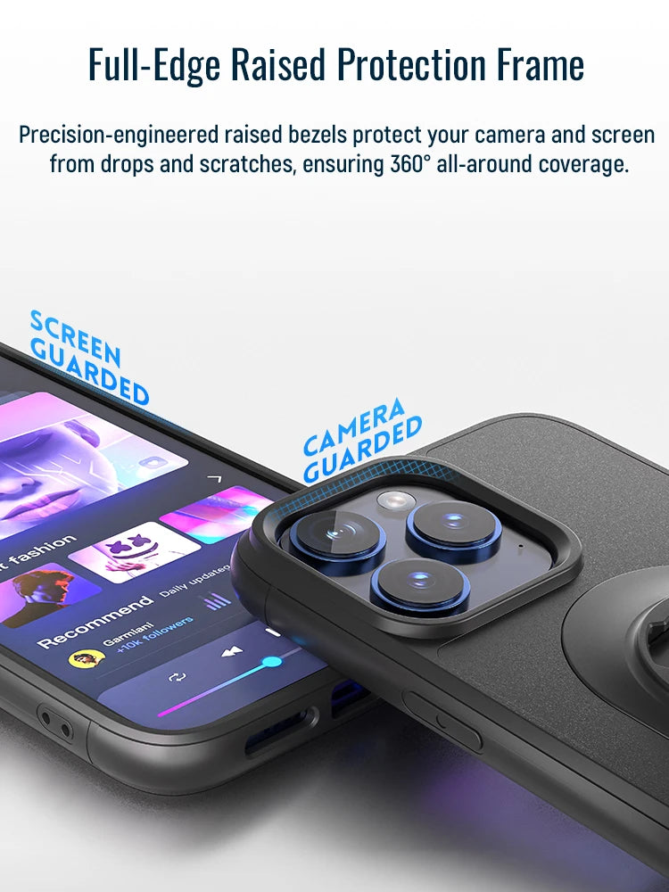 Shockproof Lock-in Bike & Car Mount Case for iPhone 15 Pro & iPhone 15 Pro Max