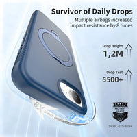 ELVEV Magnetic Matte Translucent Case with Rotating Stand for iPhone 16e