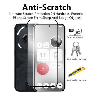 Nothing Phone 2a Tempered Glass Screen Protector 2.5D Full Cover HD Clear Protective Film image 2