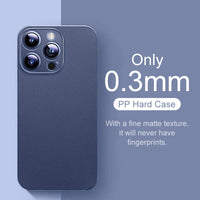 0.3mm Ultra Thin Matte Frosted Case for iPhone 16 Pro & iPhone 16 Pro Max