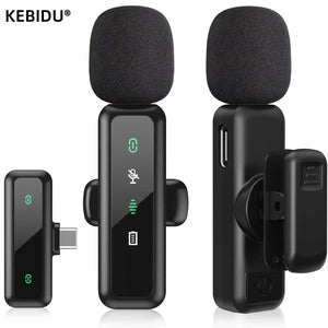 Wireless Lavalier Clip-On Microphone with Rechargeable Battery for Streaming, Vlogging & Voice Recording image 1