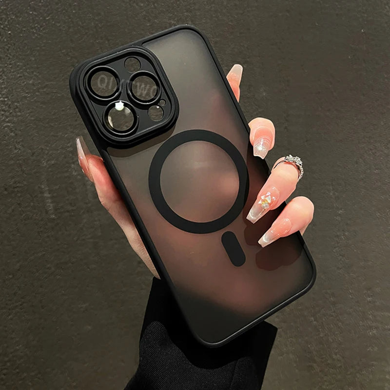 Luxury Matte Armor MagSafe Case for iPhone 16 Pro & iPhone 16 Pro Max