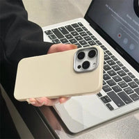 Luxury Matte Leather Case for iPhone 17