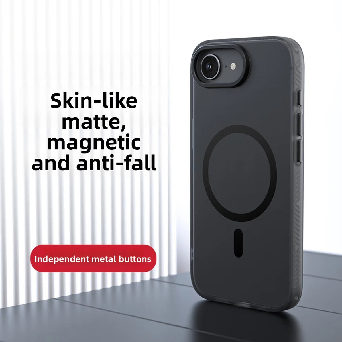 Magnetic Skin-Friendly Acrylic Case for iPhone 16e