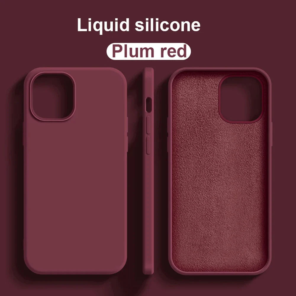 Liquid Silicone Shockproof Bumper Case for iPhone 15 Pro & iPhone 15 Pro Max
