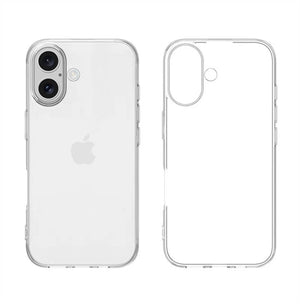 Ultra Thin Clear TPU Case for iPhone 16 – Slim Soft Shockproof Protective Cover image 3